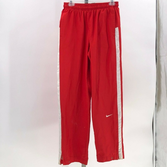NIKE Team Men's Mesh Lined Track Pants red Running - Picture 1 of 3